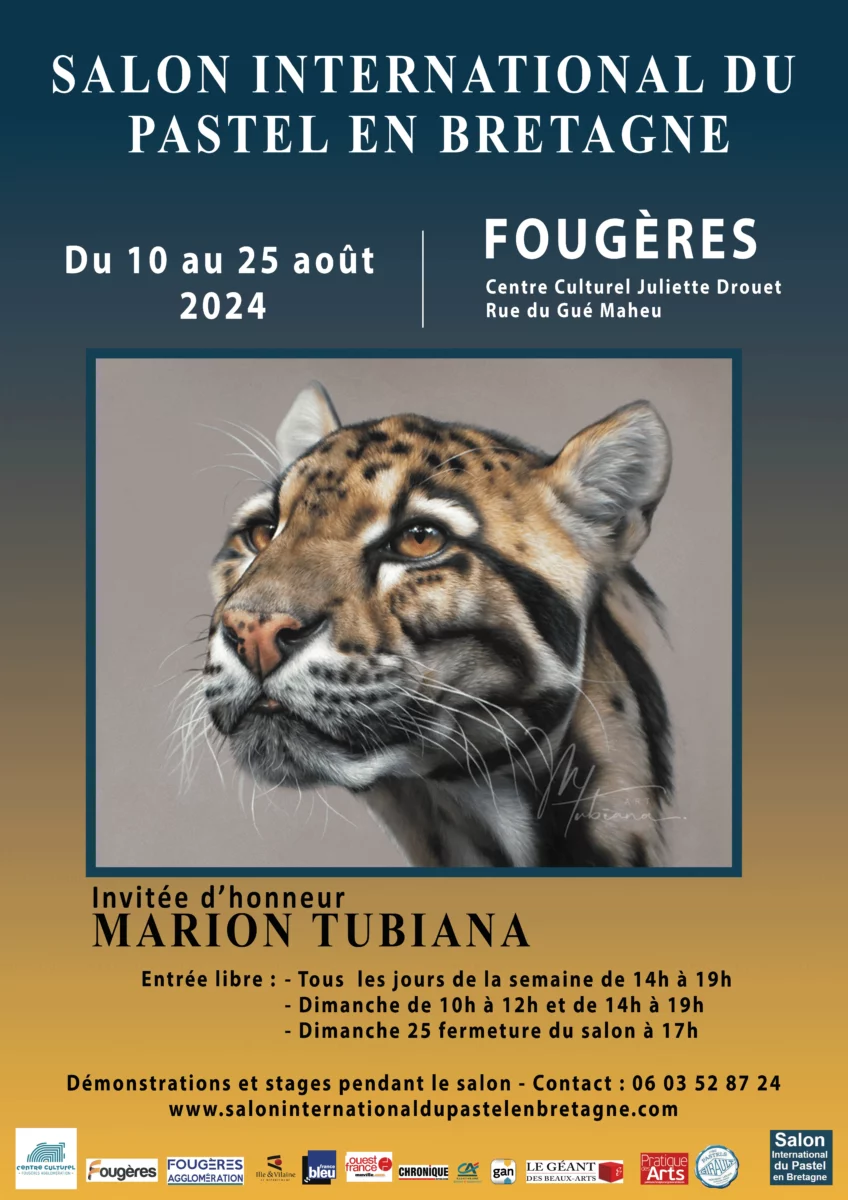 Affiche du salon 2024 à Fougère en Bretagne invitée Marion Tubiana