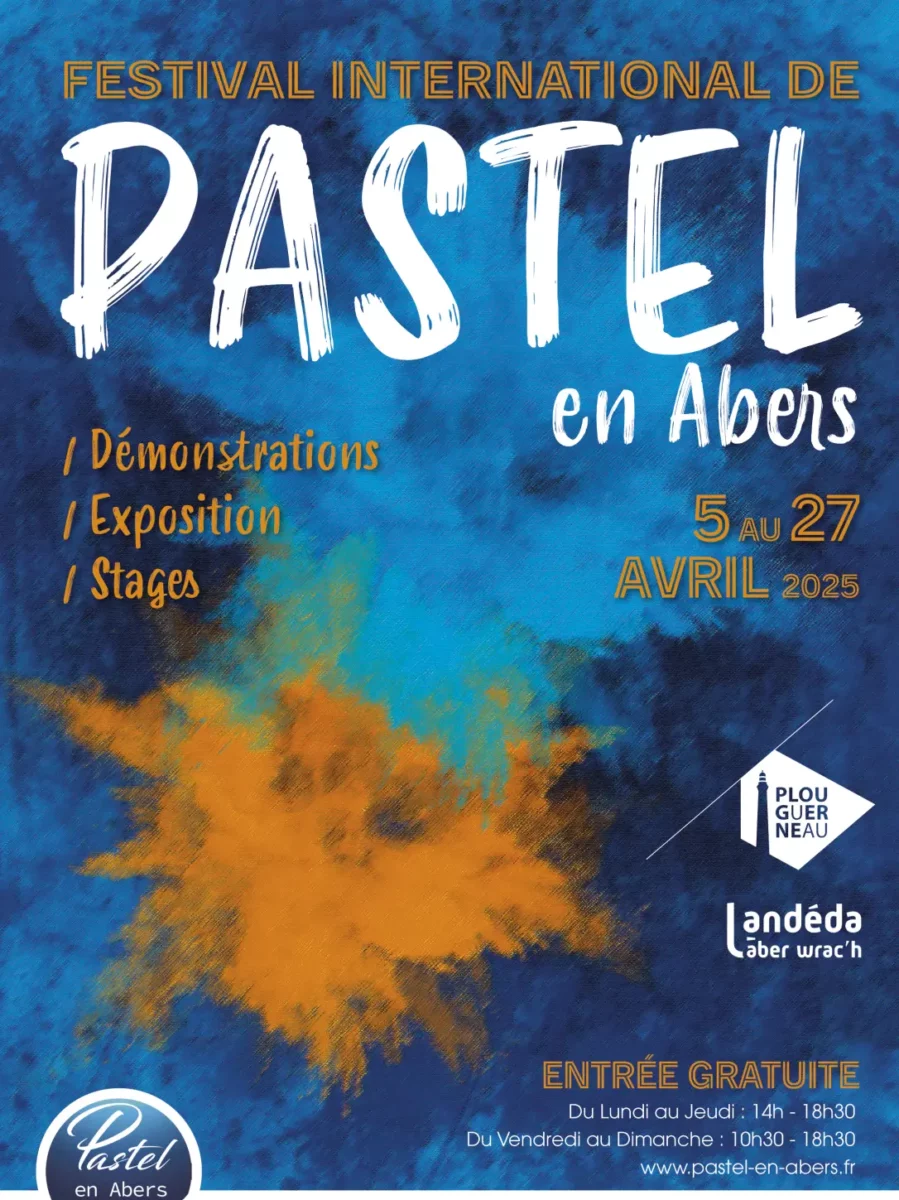 Affiche salon du pastel en Abers - Plougerneau 2025